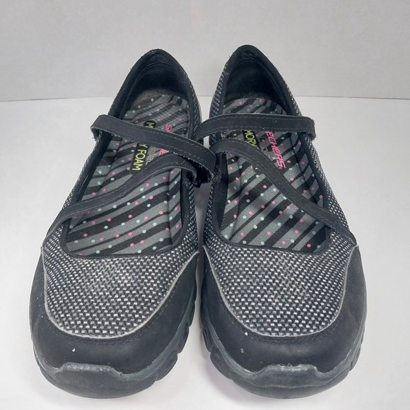 Skechers Stopover Flex Women's Size 7 Gray/Black Mary Jane 22849 Comfort Shoes - Picture 3 of 13